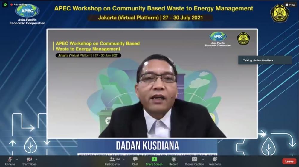 ESDM Gelar Workshop APEC Pengelolaan Sampah Sebagai Energi Berbasis Komunitas